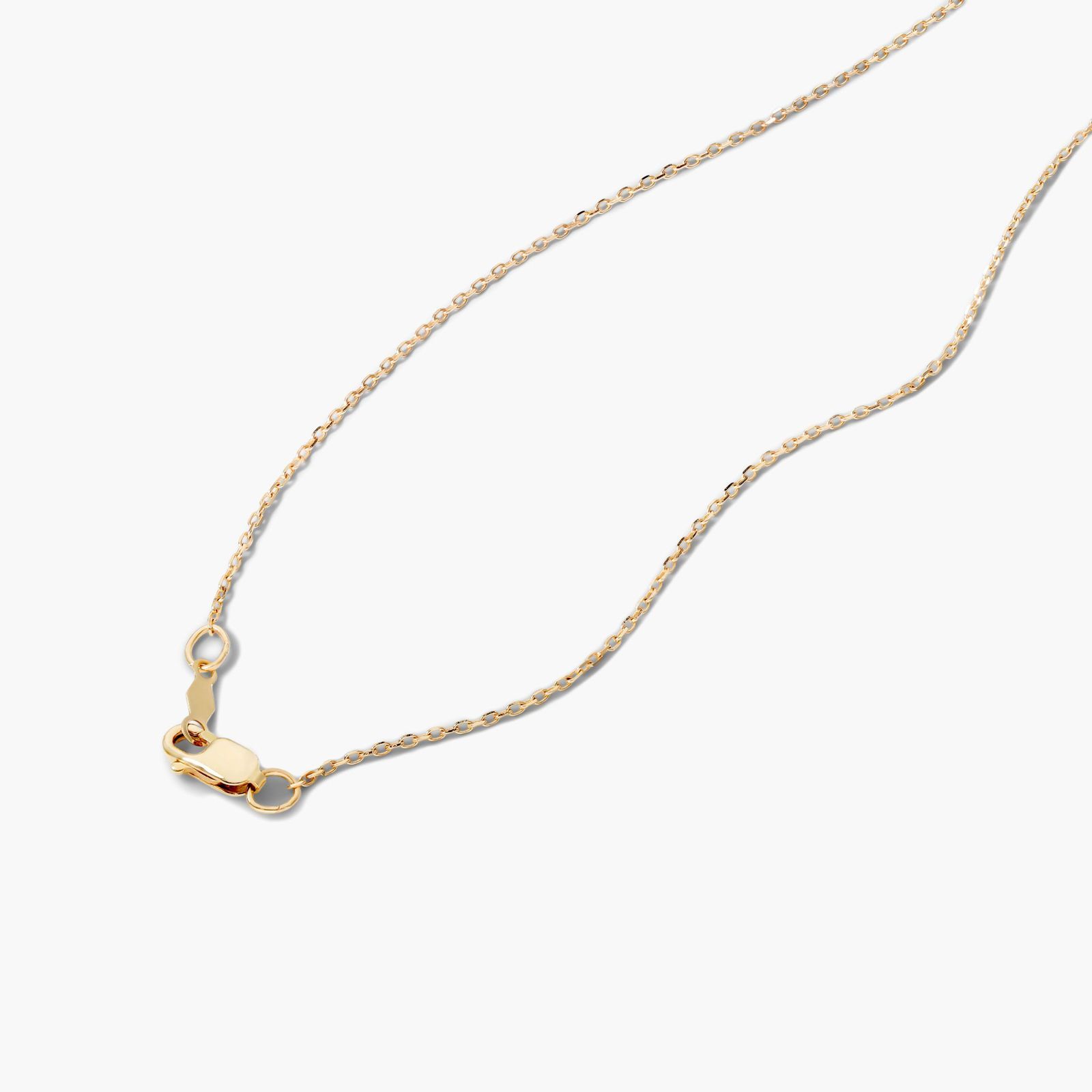 14K Yellow Gold Freshwater Cultured Seed Pearl Open Circle Necklace (2.0mm)