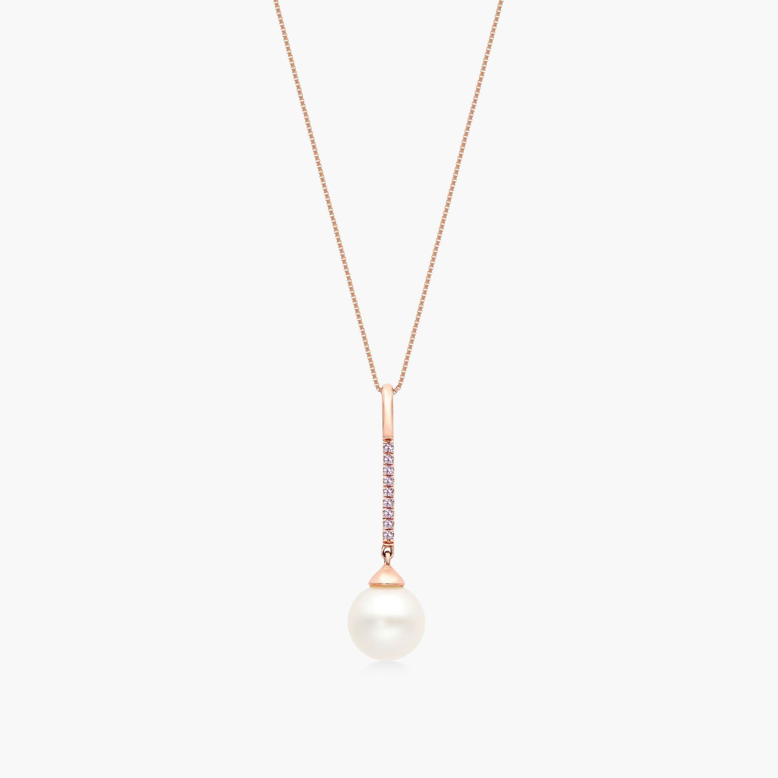 ◆VINTAGE HOLLYWOOD◆ Petit Pearl Rose Necklace VH2435NE009M stage_R.jpg