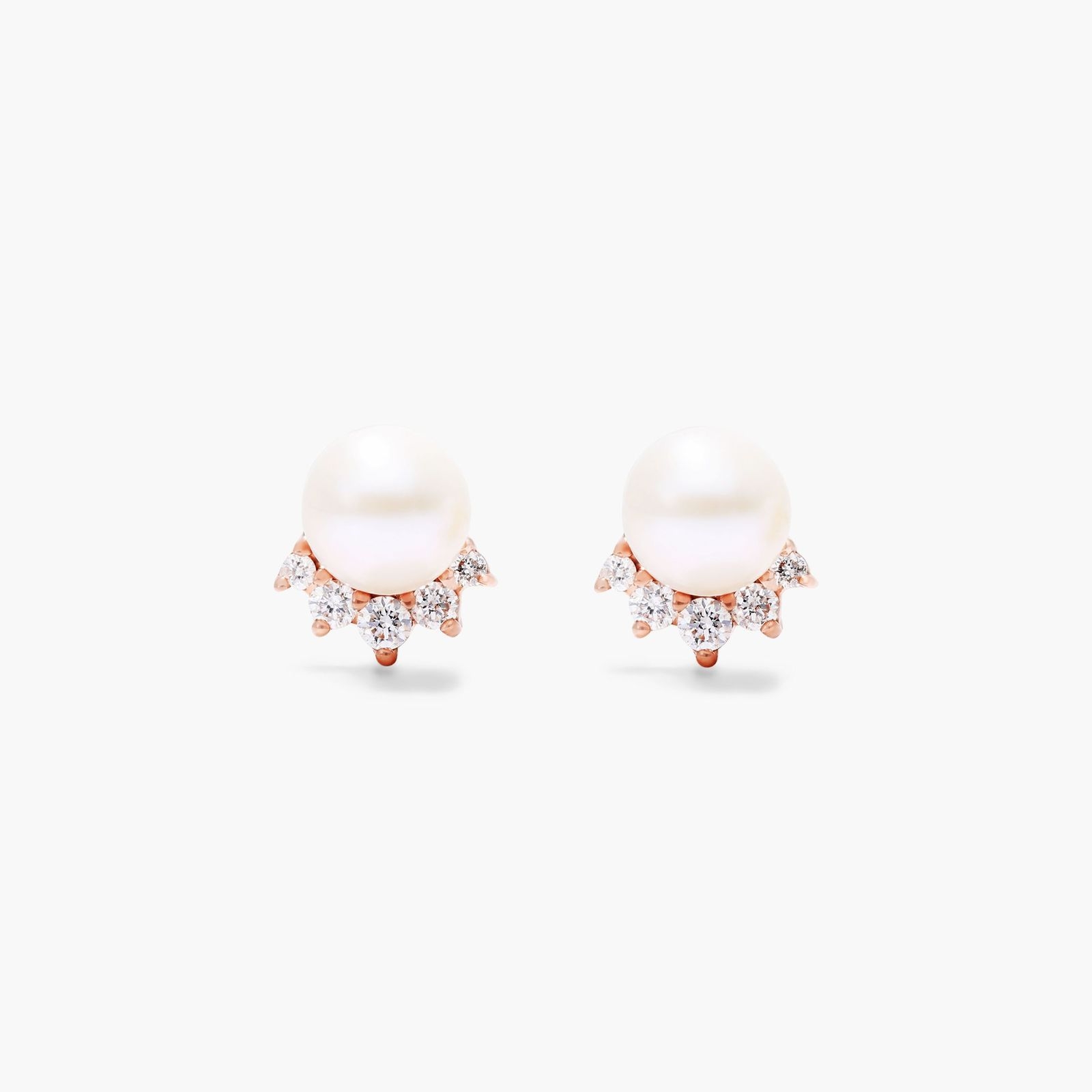 [STONE HENgE] 14K ROSE GOLD☆Gyeol FreshWaterPearl Earrings stage_R.jpg