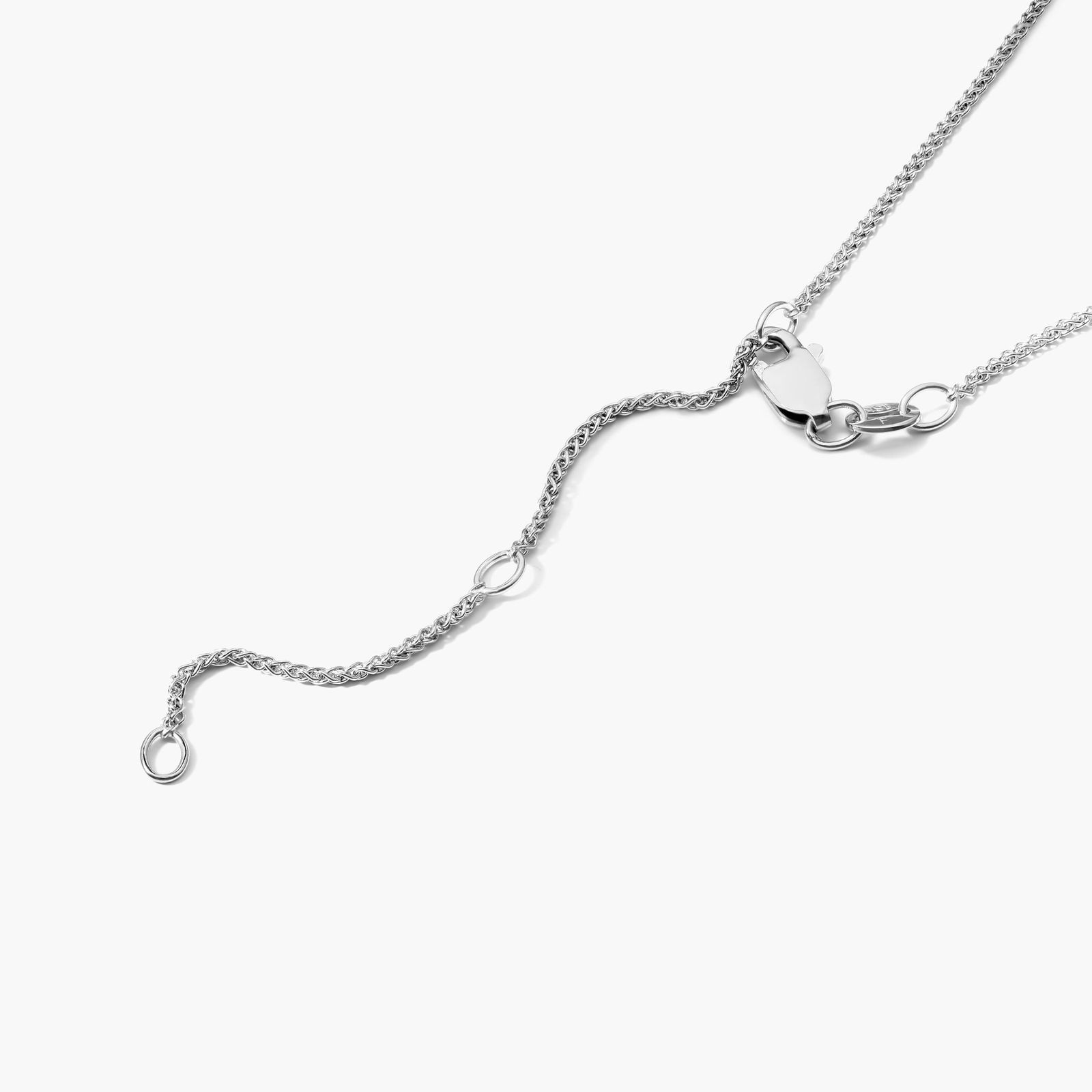 18K White Gold Fresh Water Pearl and Bezel Diamond Necklace (9.0-10.0mm)