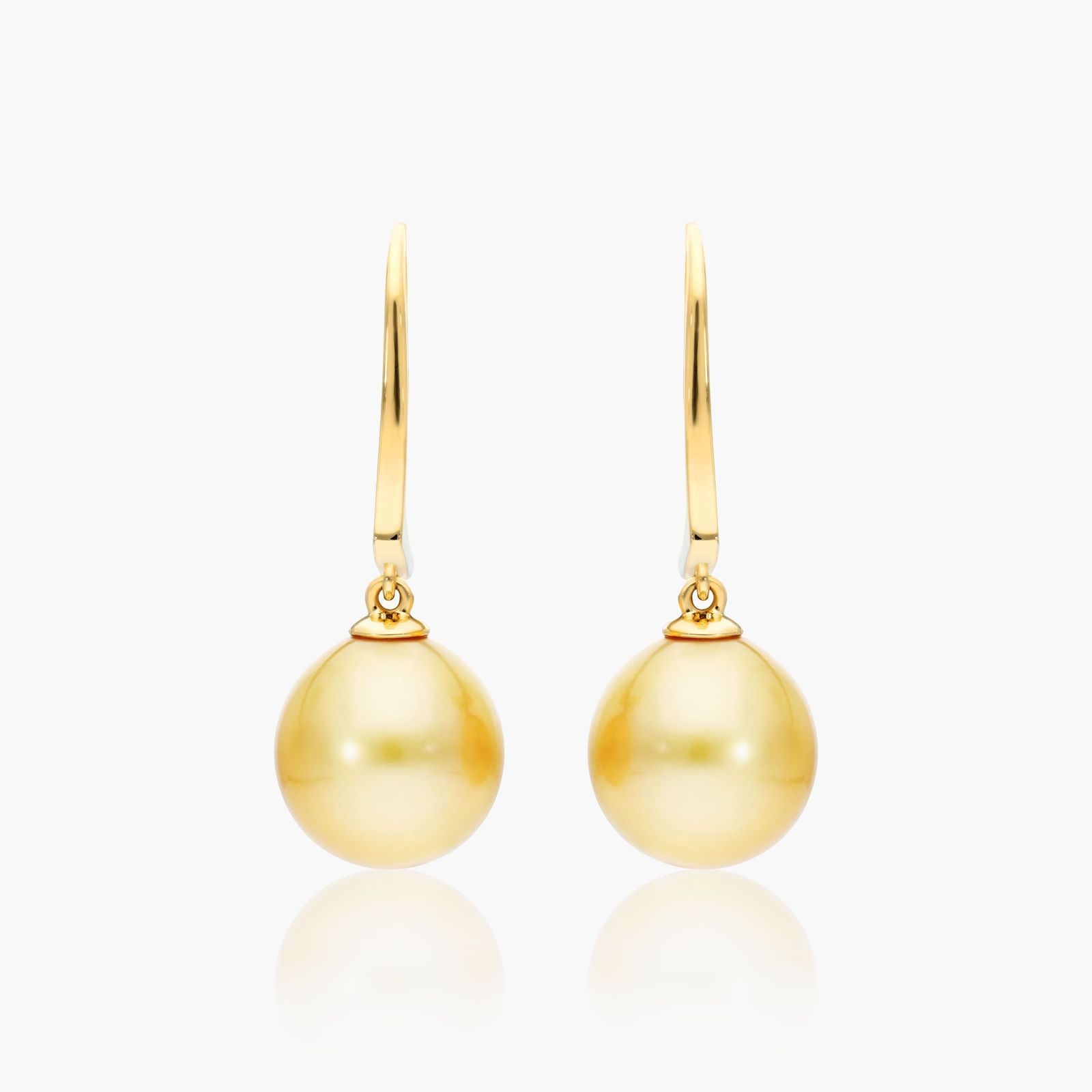 【HYERES LOR】24FW★ H edition SL (W) WH Pearl Earrings 10mm 10mm Freshwater White Pearl Earrings High Luster 18K Yellow