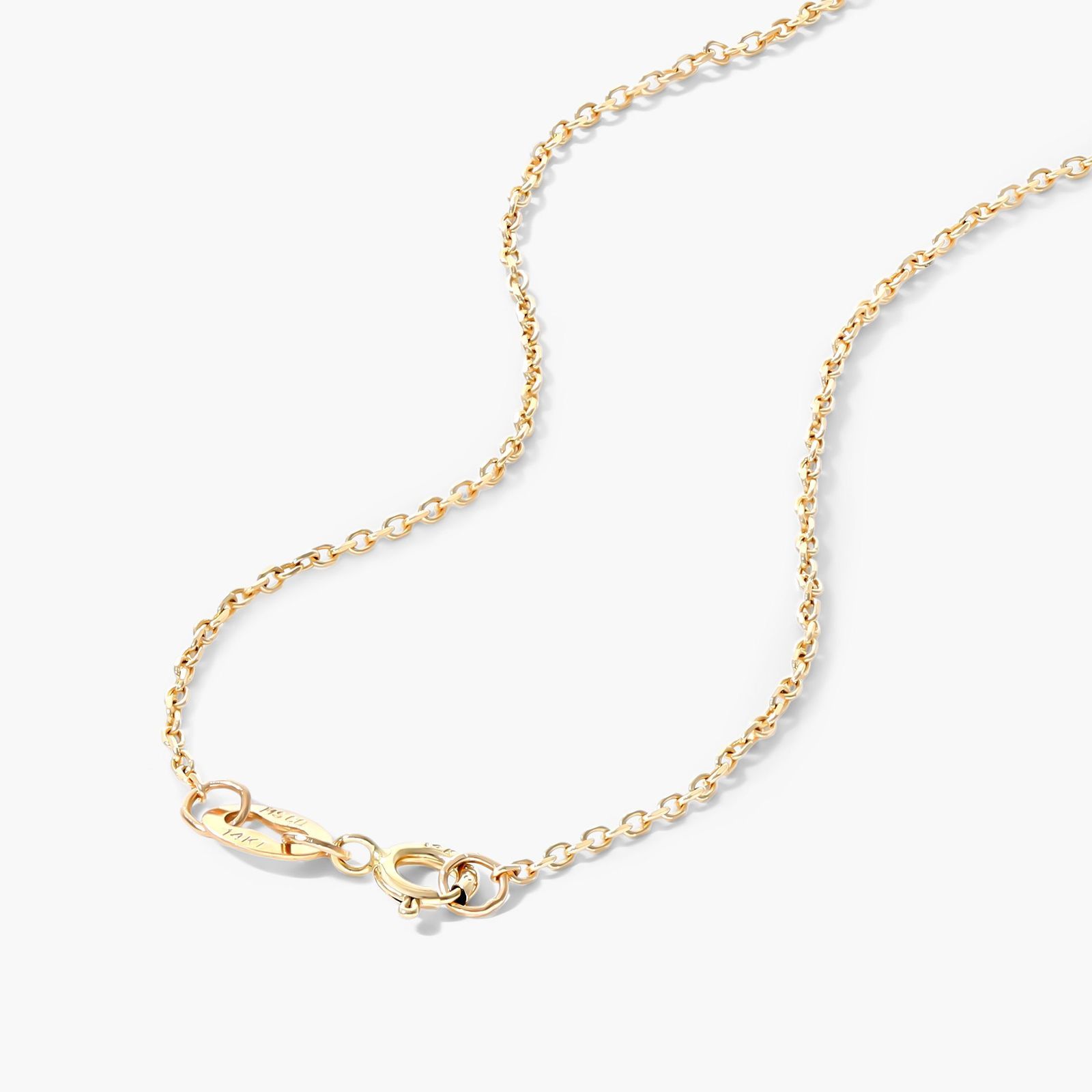14K Yellow Gold Orbiting Cultured Seed Pearl Necklace