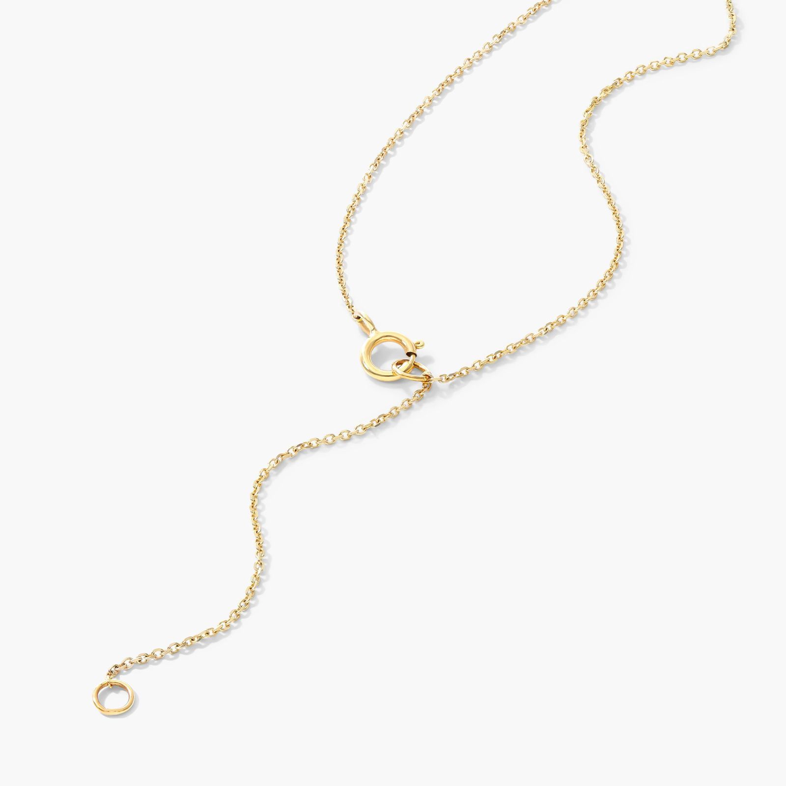 14K Yellow Gold Minimalistic Freshwater Cultured Pearl Necklace