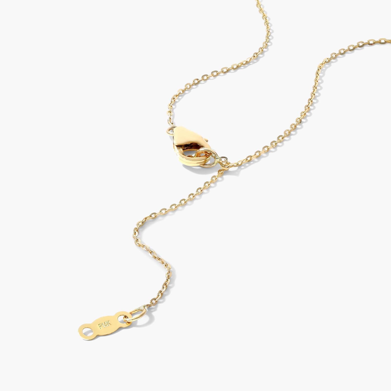 14K Yellow Gold Freshwater Cultured Pearl Twist Drop Necklace