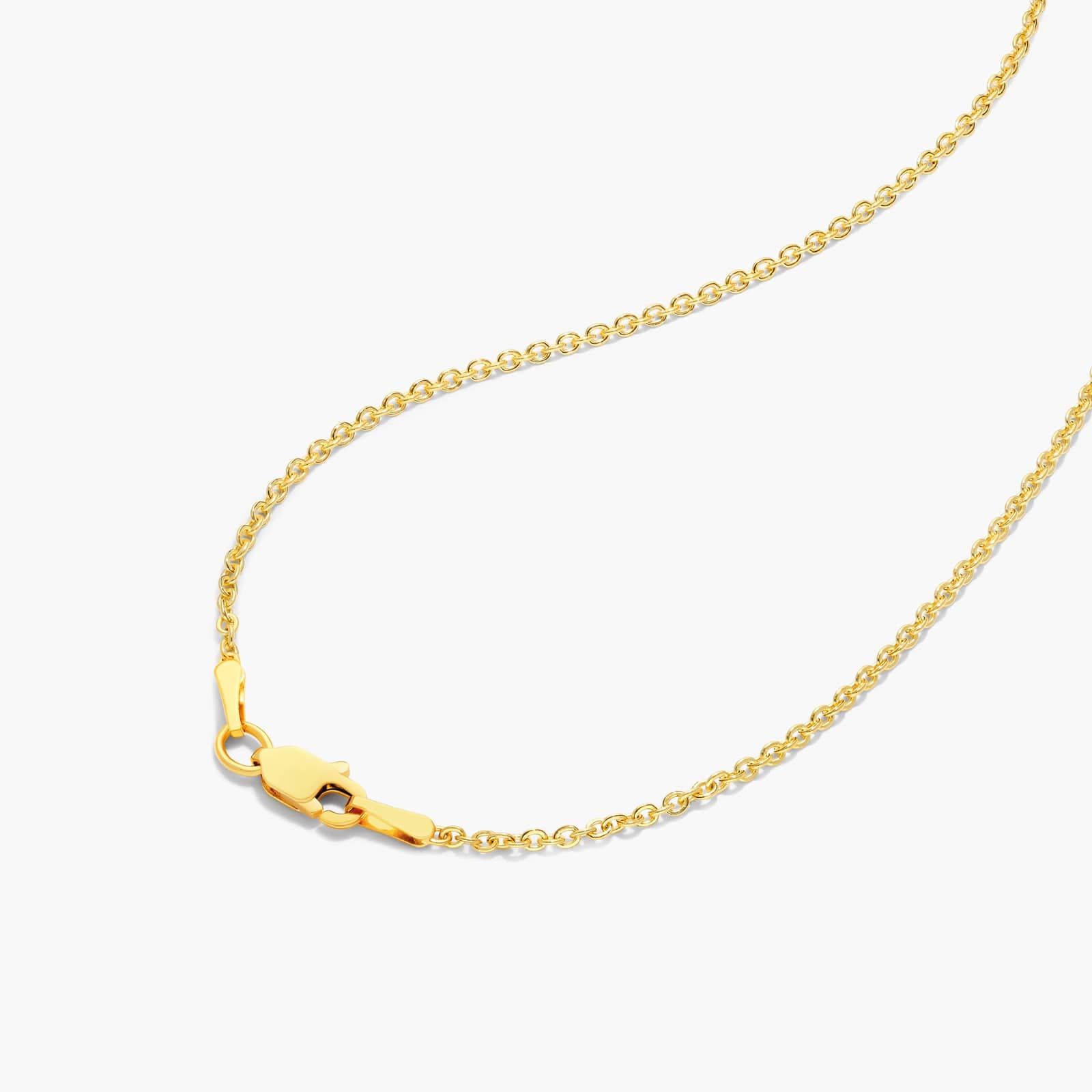 14K Yellow Gold Initial K Pearl Necklace