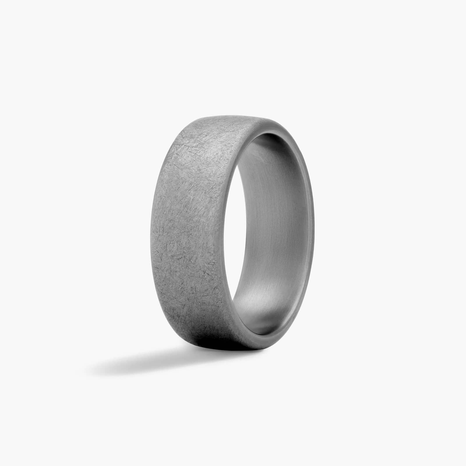 Comfort Fit Swirl Finish Men's Wedding Band In Tantalum (8.00mm)