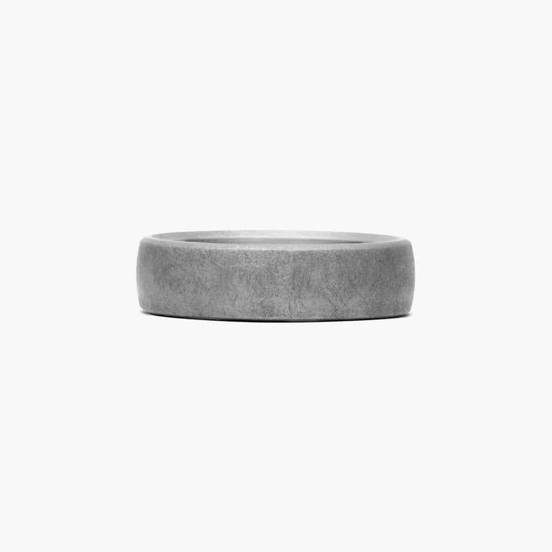 Comfort Fit Swirl Finish Men's Wedding Band In Tantalum (6.50mm)