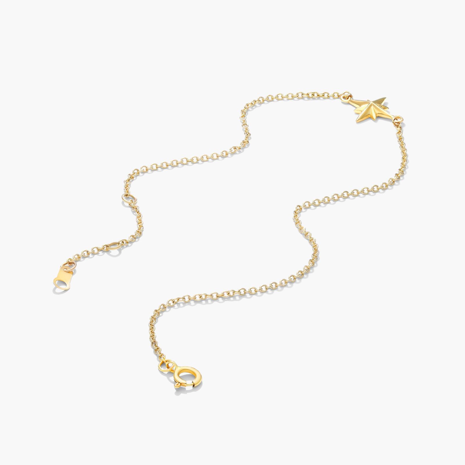 North Star Bracelet In 14K Yellow Gold