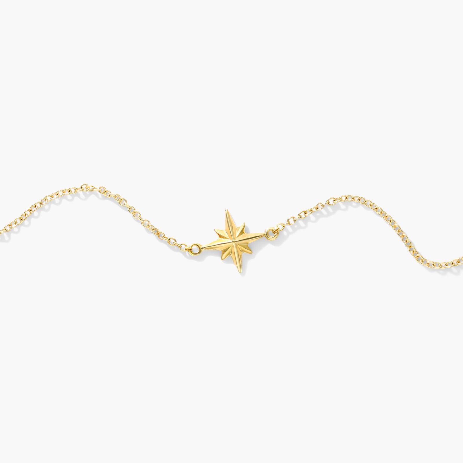 North Star Bracelet In 14K Yellow Gold