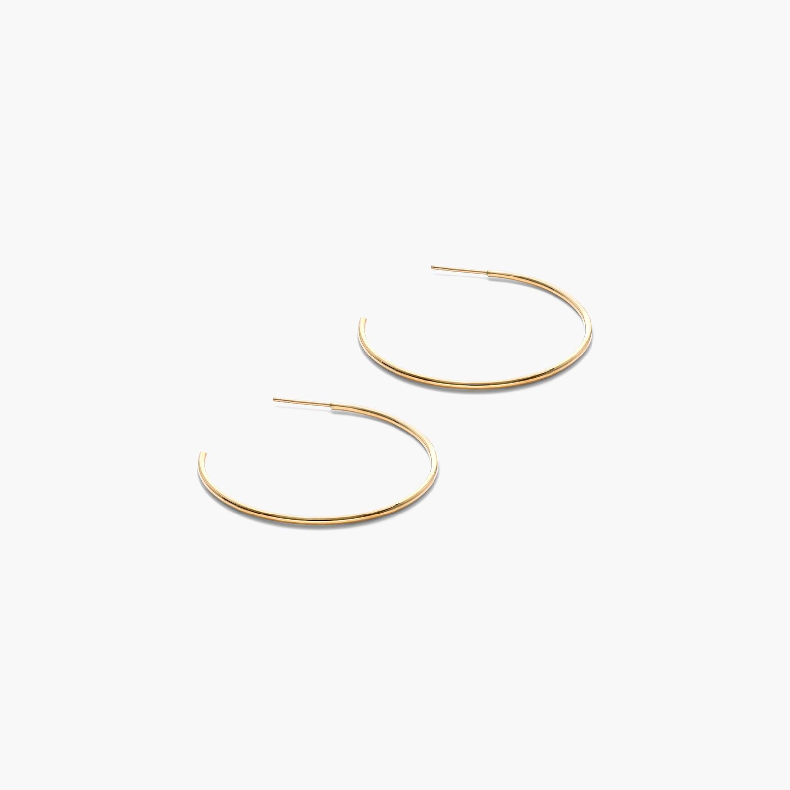 Hoop Earrings In 14K Yellow Gold