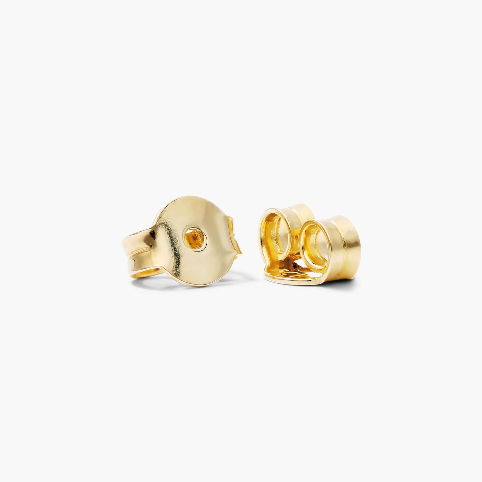 Heart Stud Earrings In 14K Yellow Gold