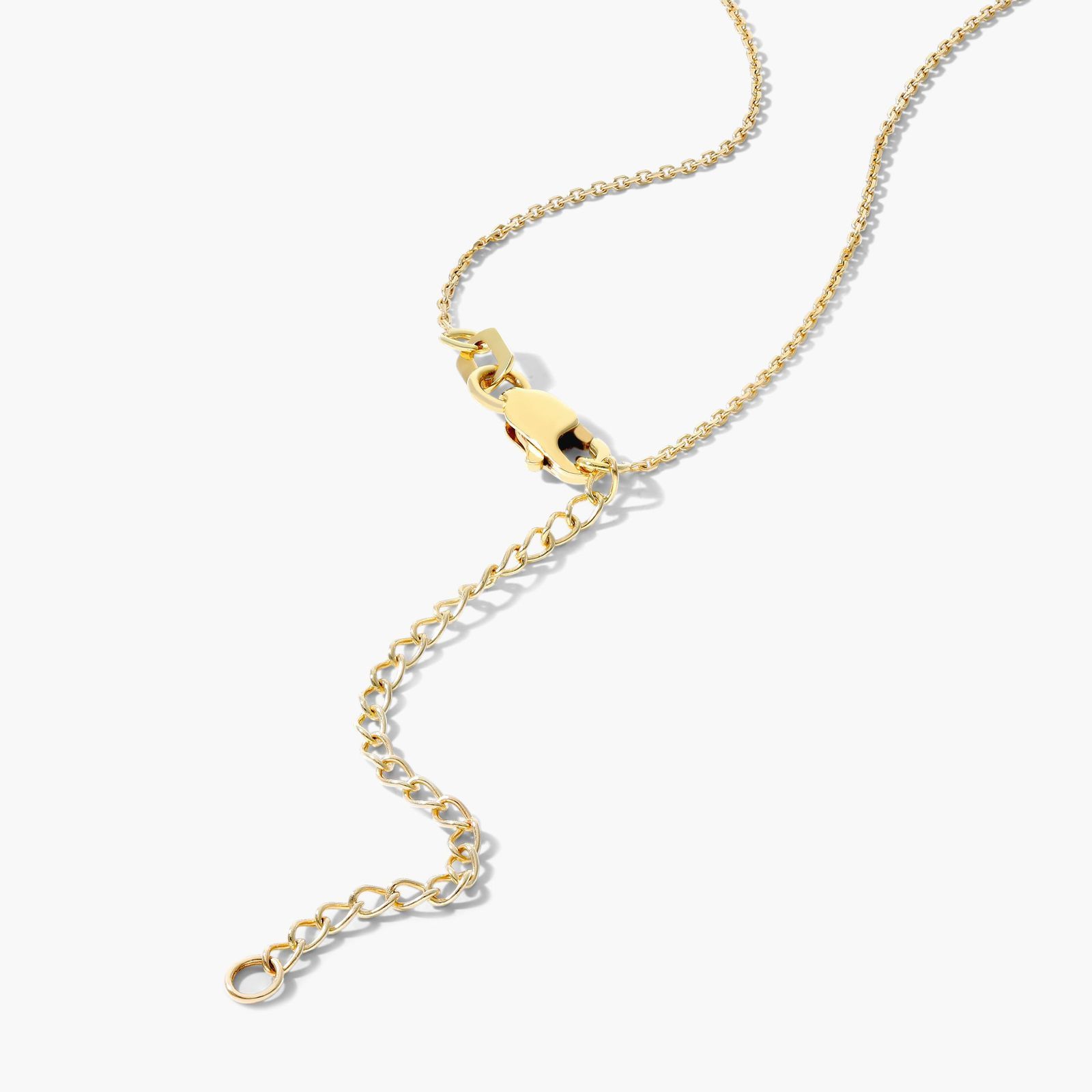 14K Yellow Gold Duo Plate Bar Necklace