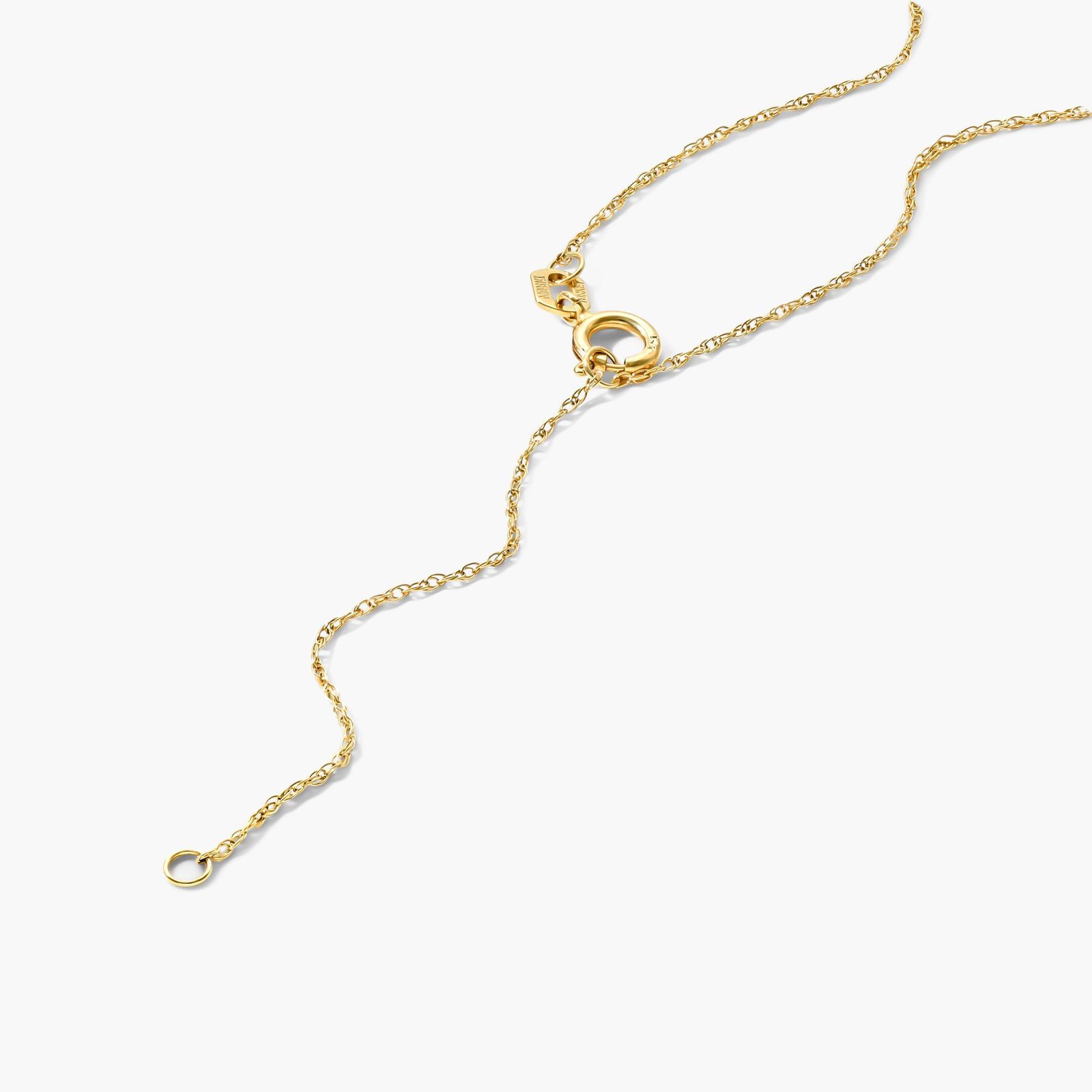 14K Yellow Gold Mini Star of David Necklace