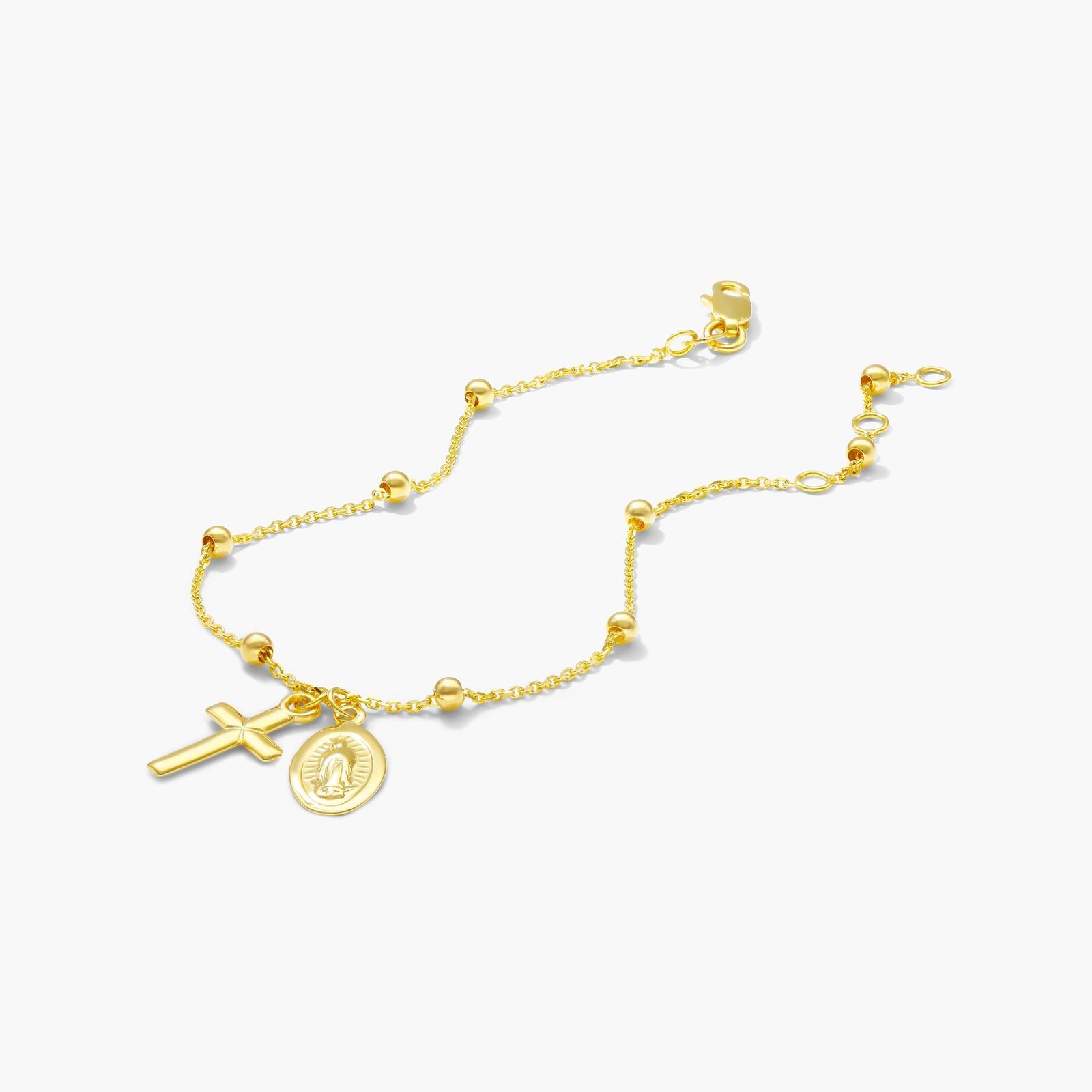 Rosary Bracelet In 14K Yellow Gold