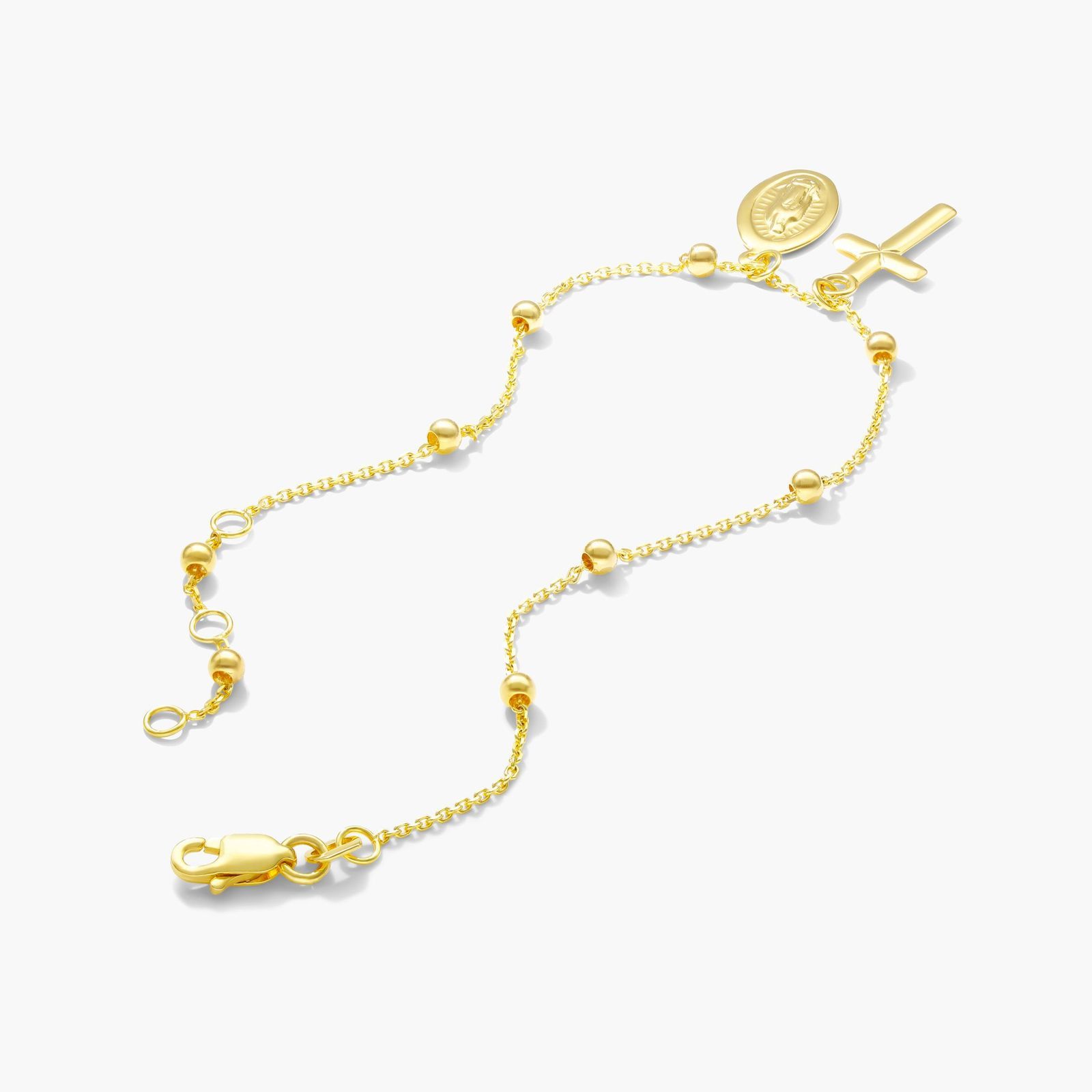 Rosary Bracelet In 14K Yellow Gold