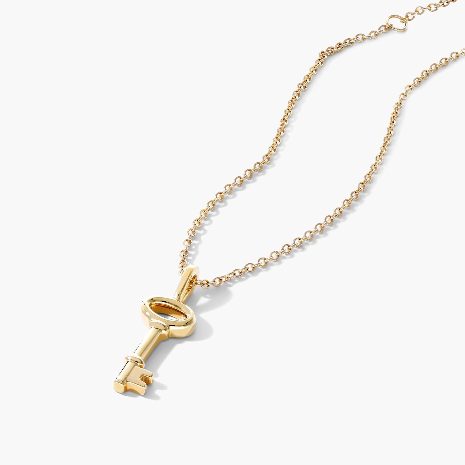 14K Yellow Gold Key Necklace