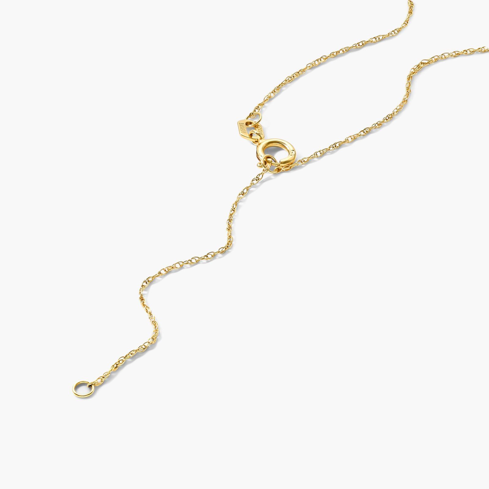 14K Yellow Gold Bicycle Necklace