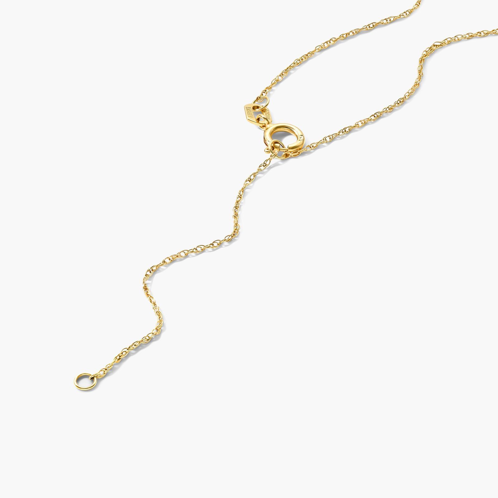 14K Yellow Gold Mini Infinity Necklace