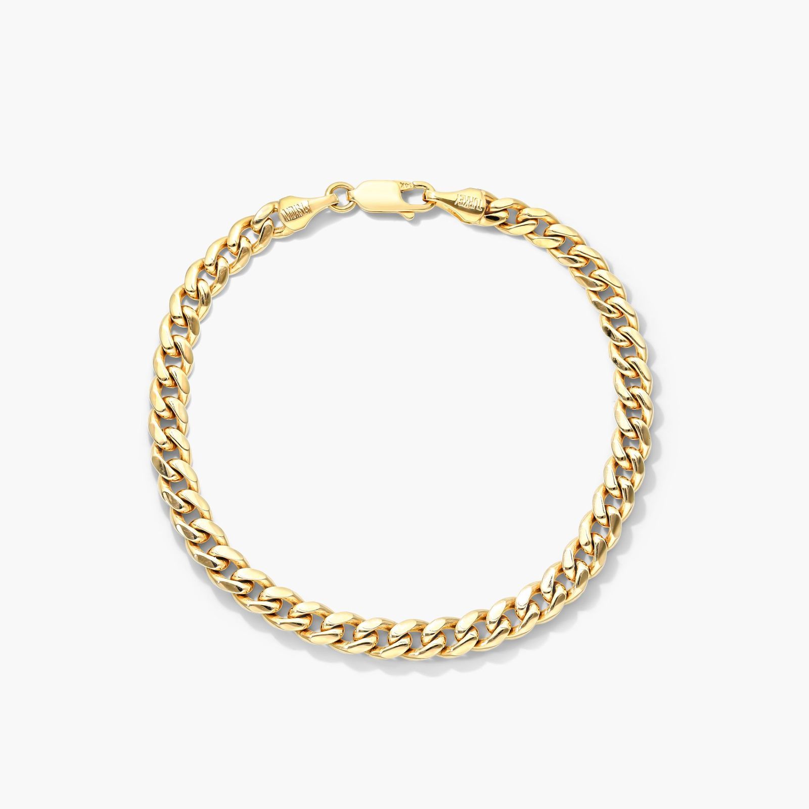 14K Yellow Gold 5mm Miami Cuban Bracelet-95168y14