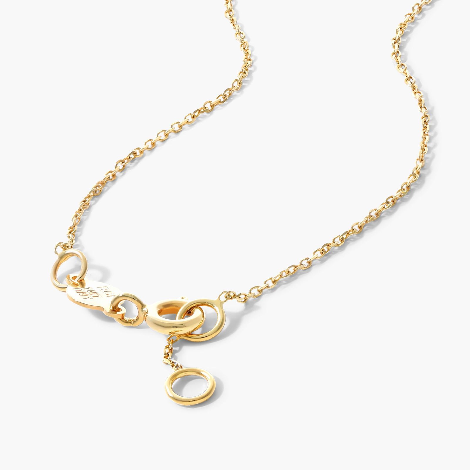 14K Yellow Gold Mini Initial G Necklace