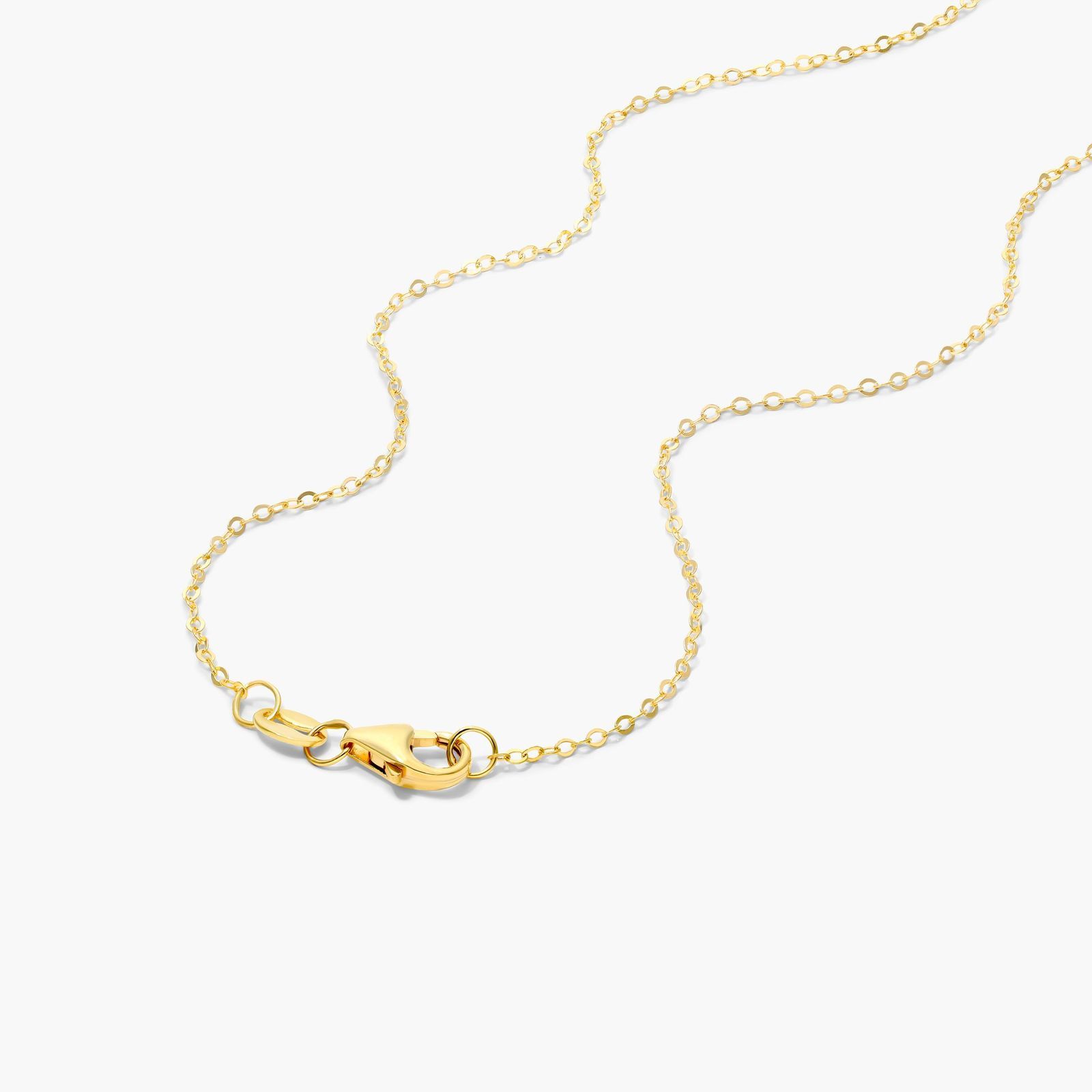 14K Yellow Gold Large Initial J Necklace