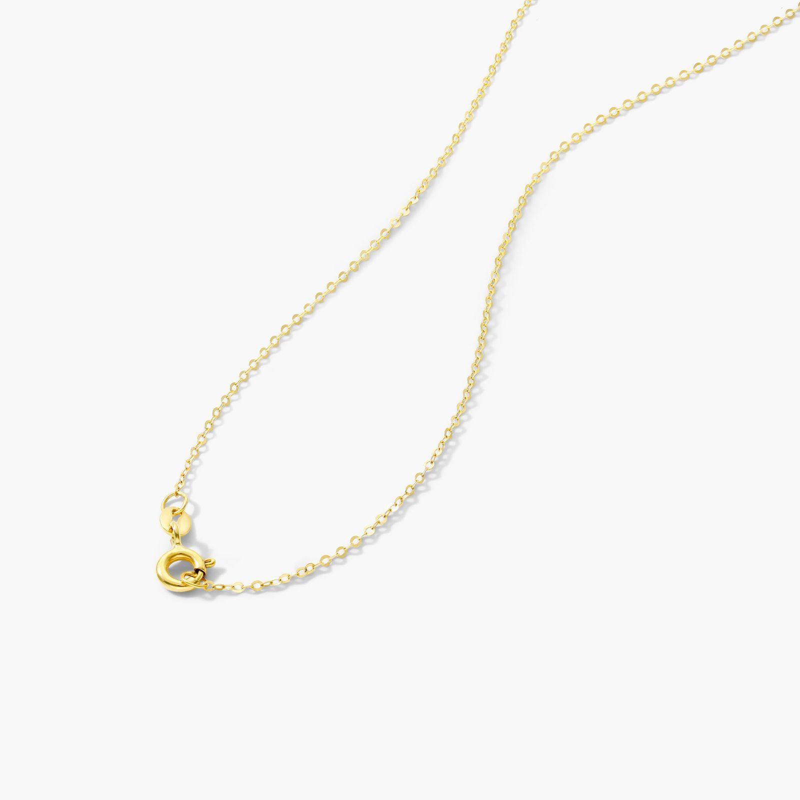 14K Yellow Gold Large Initial S Necklace