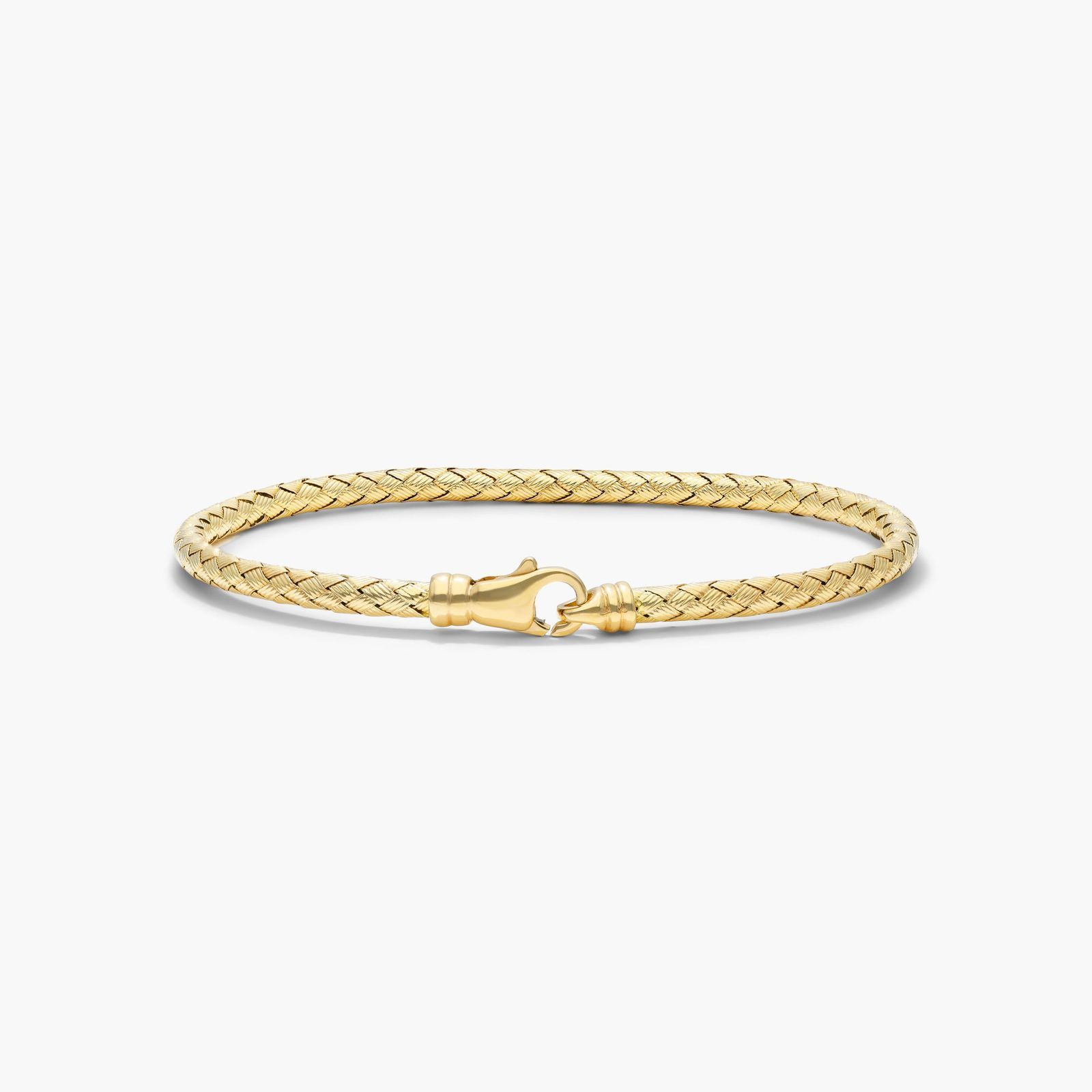Woven Bracelet In 14K Yellow Gold
