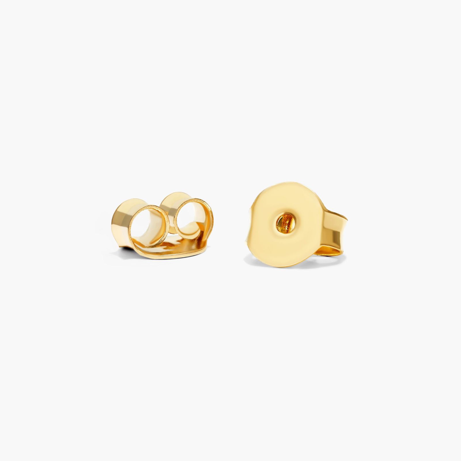 Love Knot Stud Earrings In 14K Yellow And White Gold