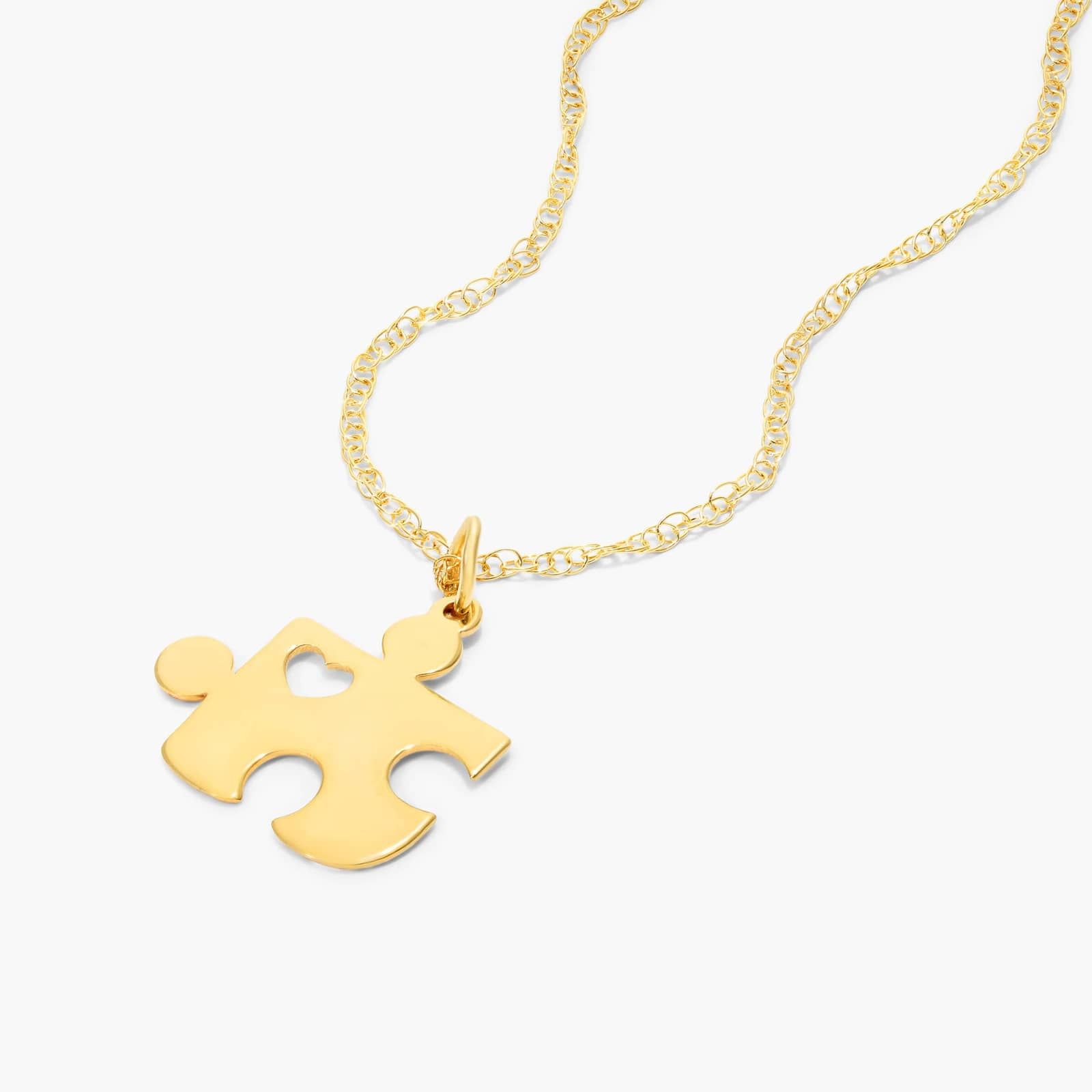 14K Yellow Gold Puzzle Necklace