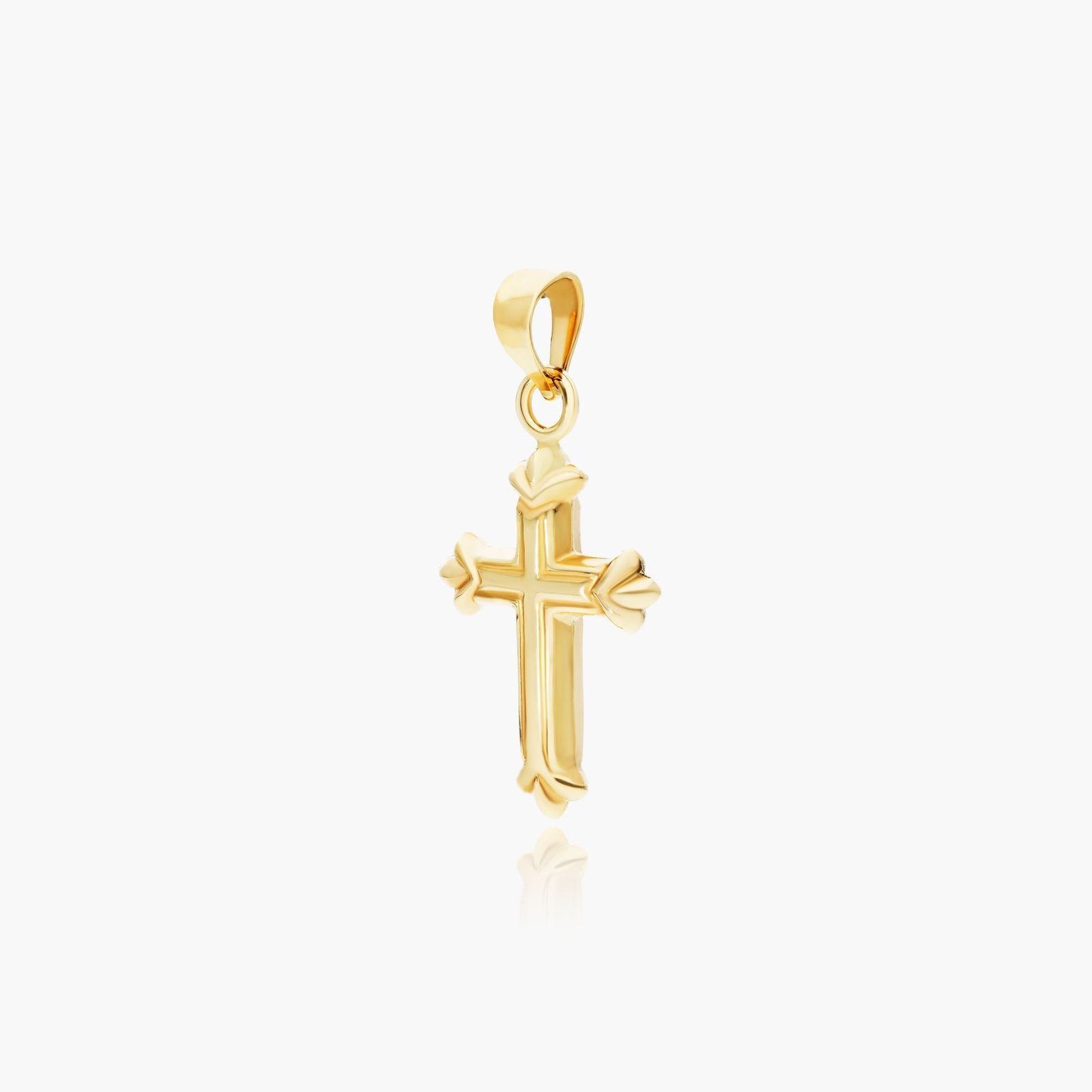 14K Yellow Gold Fleury Cross