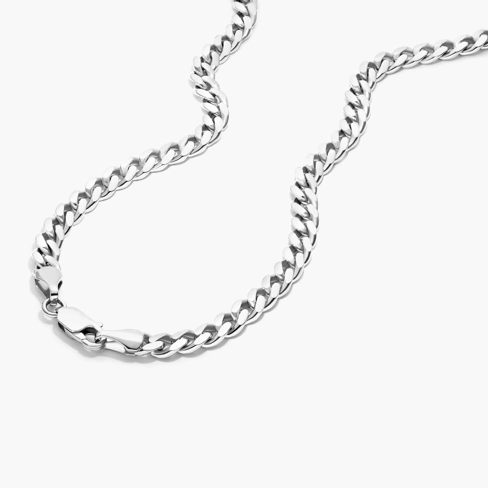 Sterling Silver 5mm Miami Cuban Chain Necklace - 24 inches