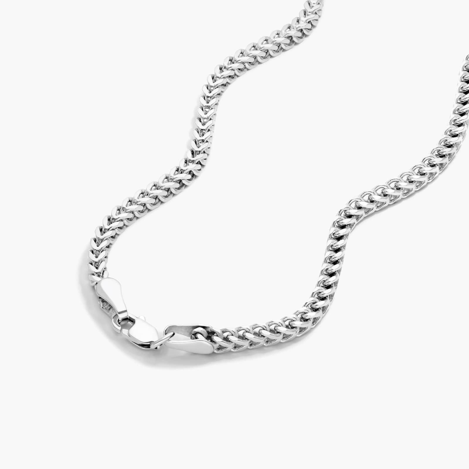 Sterling Silver 2.5mm Round Franco Chain Necklace - 20 inches