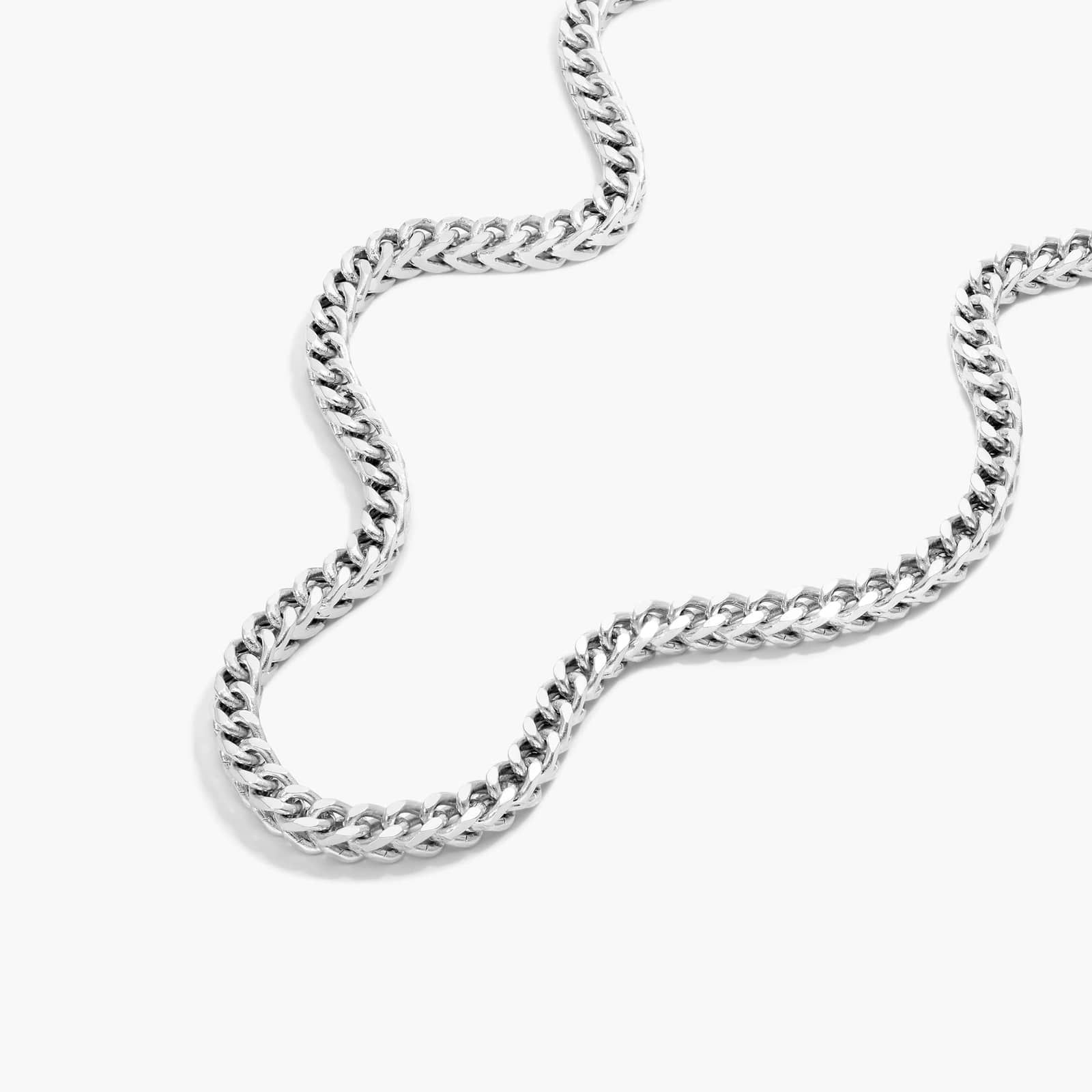 Sterling Silver 2.5mm Round Franco Chain Necklace - 24 inches