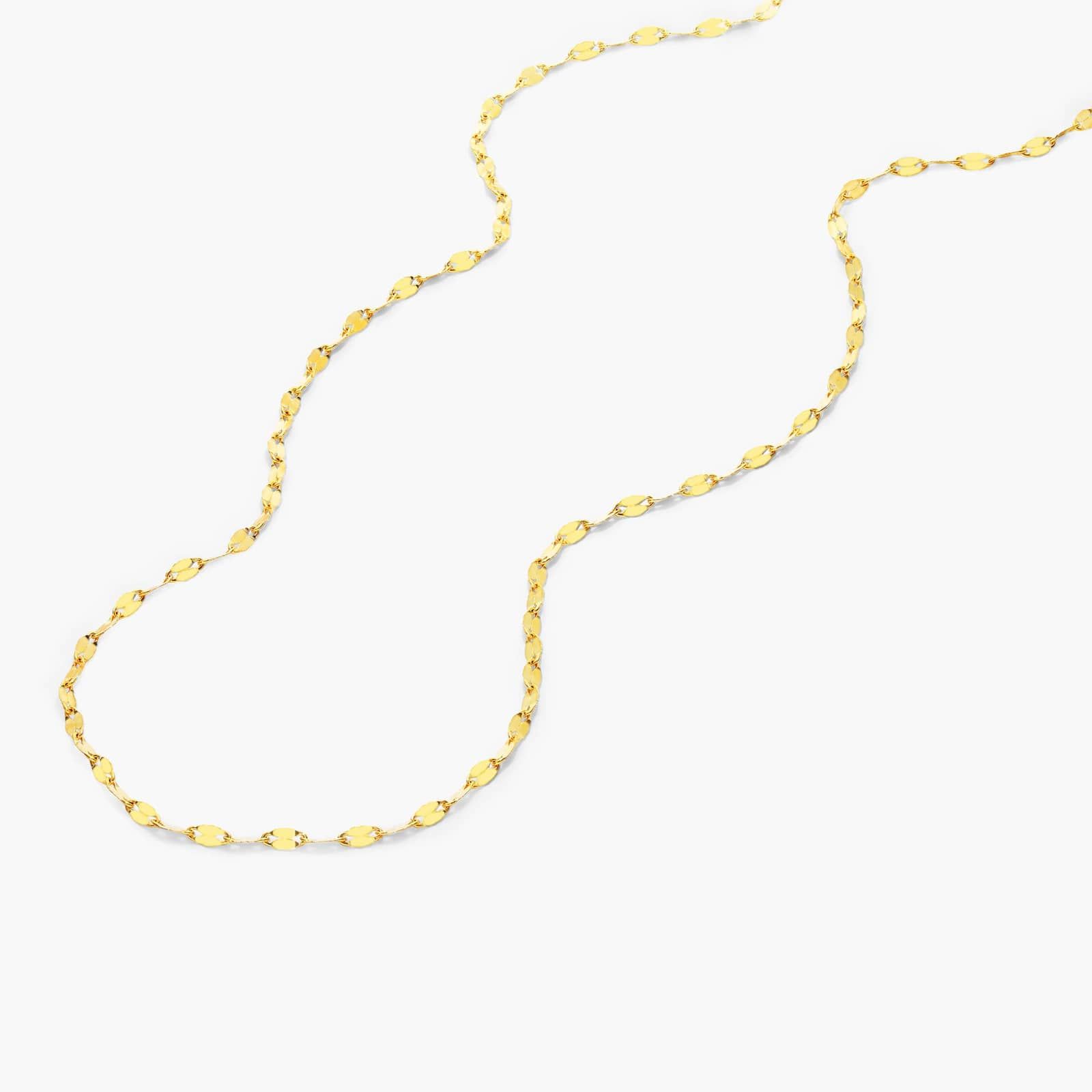 14K Yellow Gold 1.45mm Forzentina Chain Necklace - 18 inches