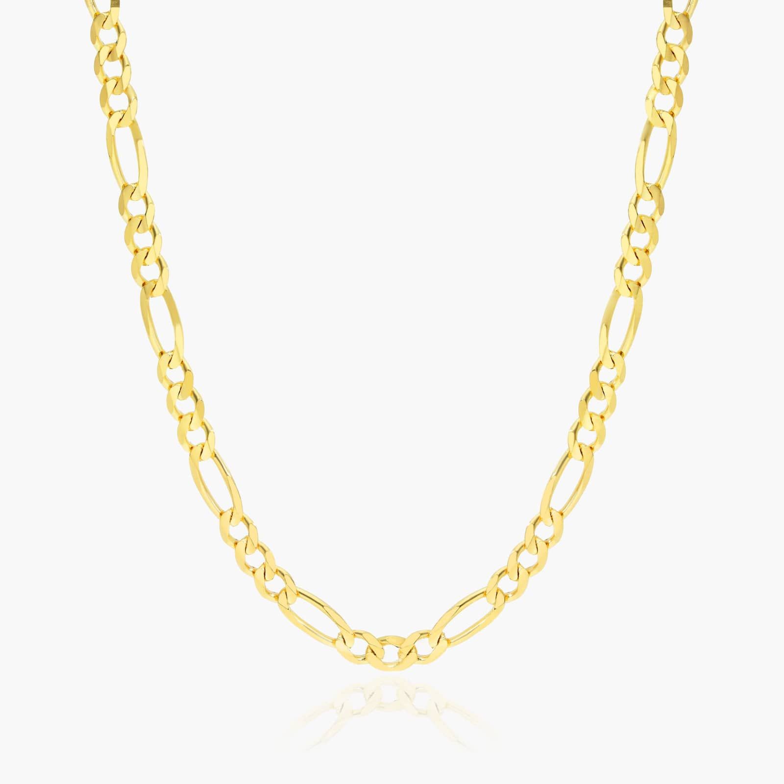 14K Yellow Gold 3mm Figaro Chain Necklace - 18 inches-95278i180y14