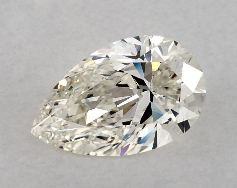 This 1.5 carat pear diamond J color VS2 clarity has Ideal proportions and a diamond grading report from GIA