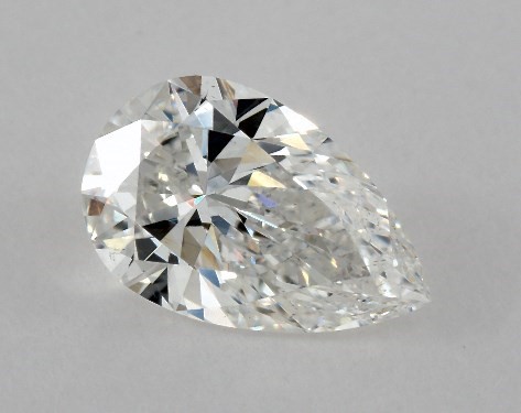 This 0.85 carat pear diamond F color VS2 clarity has Ideal proportions and a diamond grading report from GIA