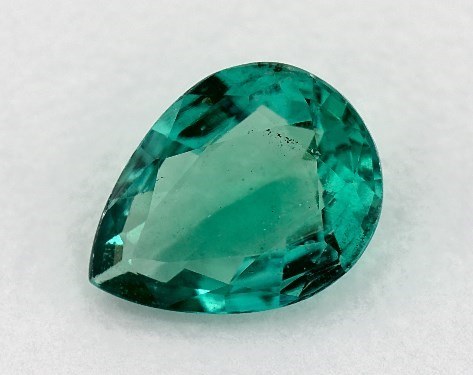 This 1.19 Pear Green Emerald is sold exclusively by James Allen 