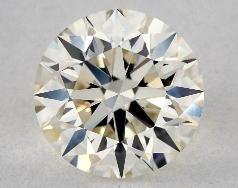 This 1.25 carat round diamond L color VVS2 clarity has Excellent proportions and a diamond grading report from GIA