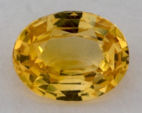 2.10 Carat Oval Natural Yellow Sapphire