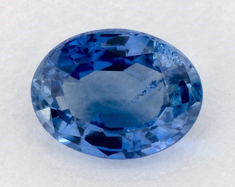 This 1.38 Oval Blue Sapphire is sold exclusively by James Allen 