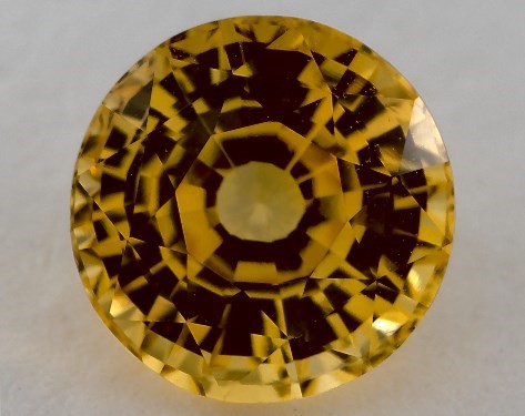 This 2.35 Round Yellow Sapphire is sold exclusively by James Allen 