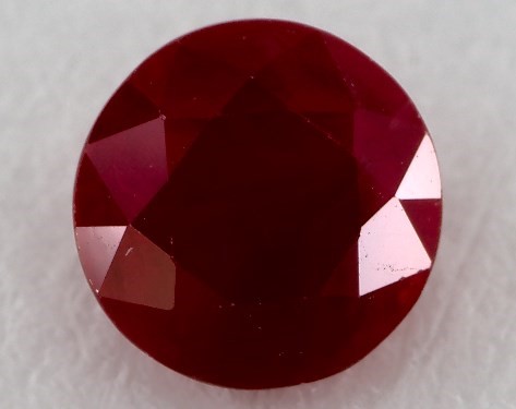 This 1.13 Round Ruby is sold exclusively by James Allen 