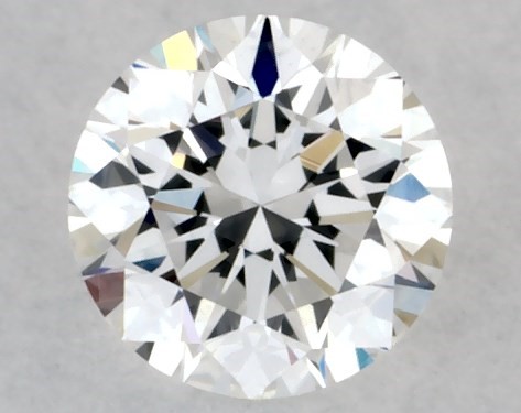 This 0.23 carat round diamond E color VVS1 clarity has Excellent proportions and a diamond grading report from GIA