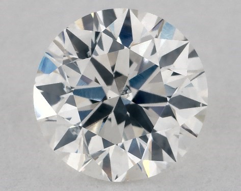 This 1 carat round diamond F color SI2 clarity has Very Good proportions and a diamond grading report from GIA