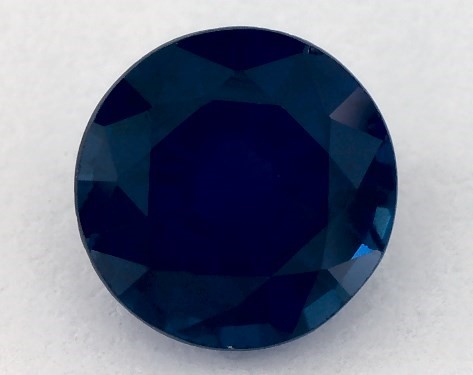 This 0.93 Round Blue Sapphire is sold exclusively by James Allen 