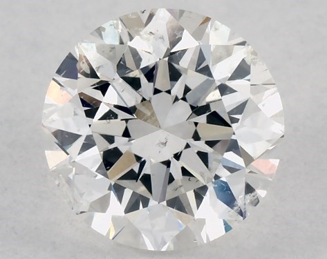GIA 1.00 Carat H-SI2 Very Good Cut Round Diamond