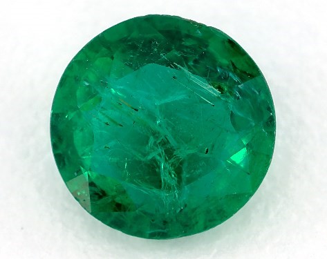 This 1.81 Round Green Emerald is sold exclusively by James Allen 