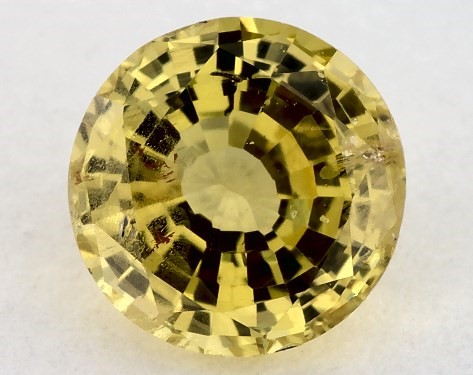 This 1.11 Round Yellow Sapphire is sold exclusively by James Allen 