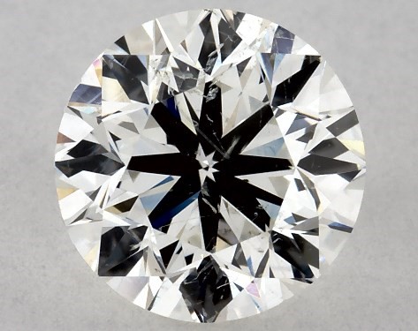 This 1 carat round diamond I color SI2 clarity has Good proportions and a diamond grading report from GIA